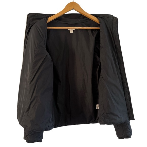 J.Crew Women’s Black Quilted Jacket Size M Diamond Puffer - Picture 7 of 16